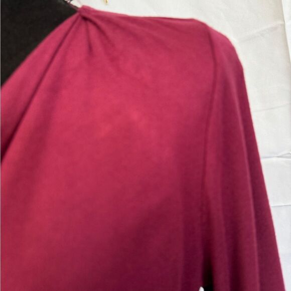 Free People Beach Cowl Neck Mini Dress Burgundy - Picture 5 of 9